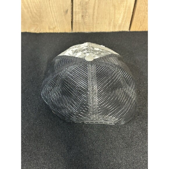 Moose Jaw Canada Digital Pixel Camo Snapback Hat/Cap Black Gray White - Picture 7 of 12